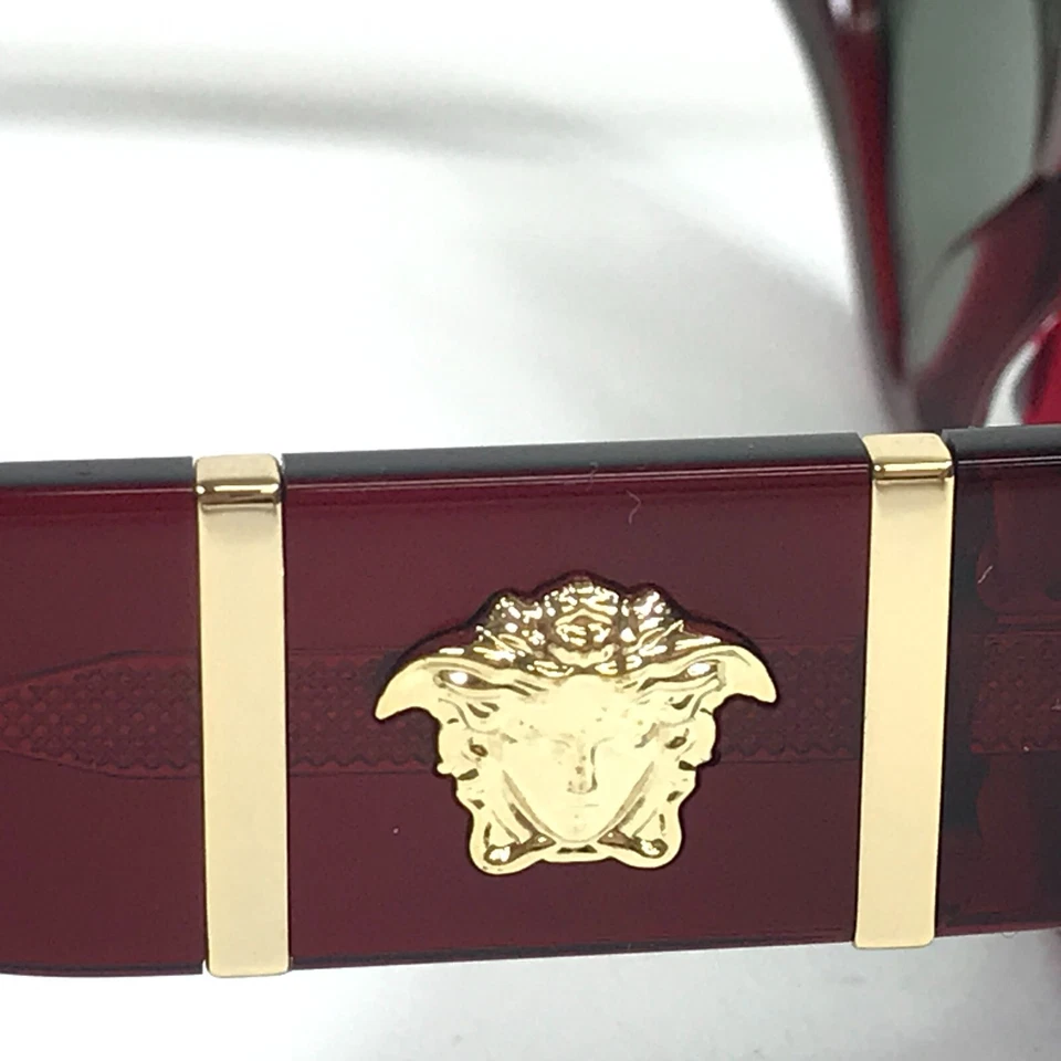 Gafas de sol Versace MOD.4454 5430/2 monturas rojas burdeos con lentes verdes 55-18-140 Foto 4 de 4