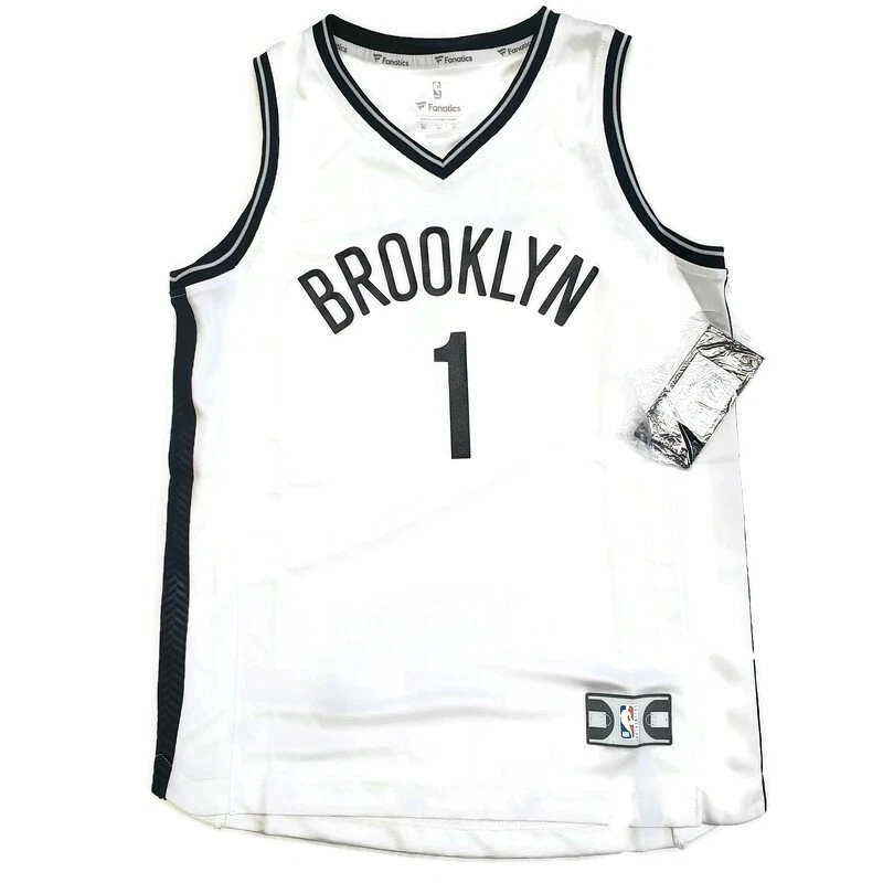 Fanatics D'Angelo Russell Brooklyn Nets Boys Jersey White Youth Size Medium