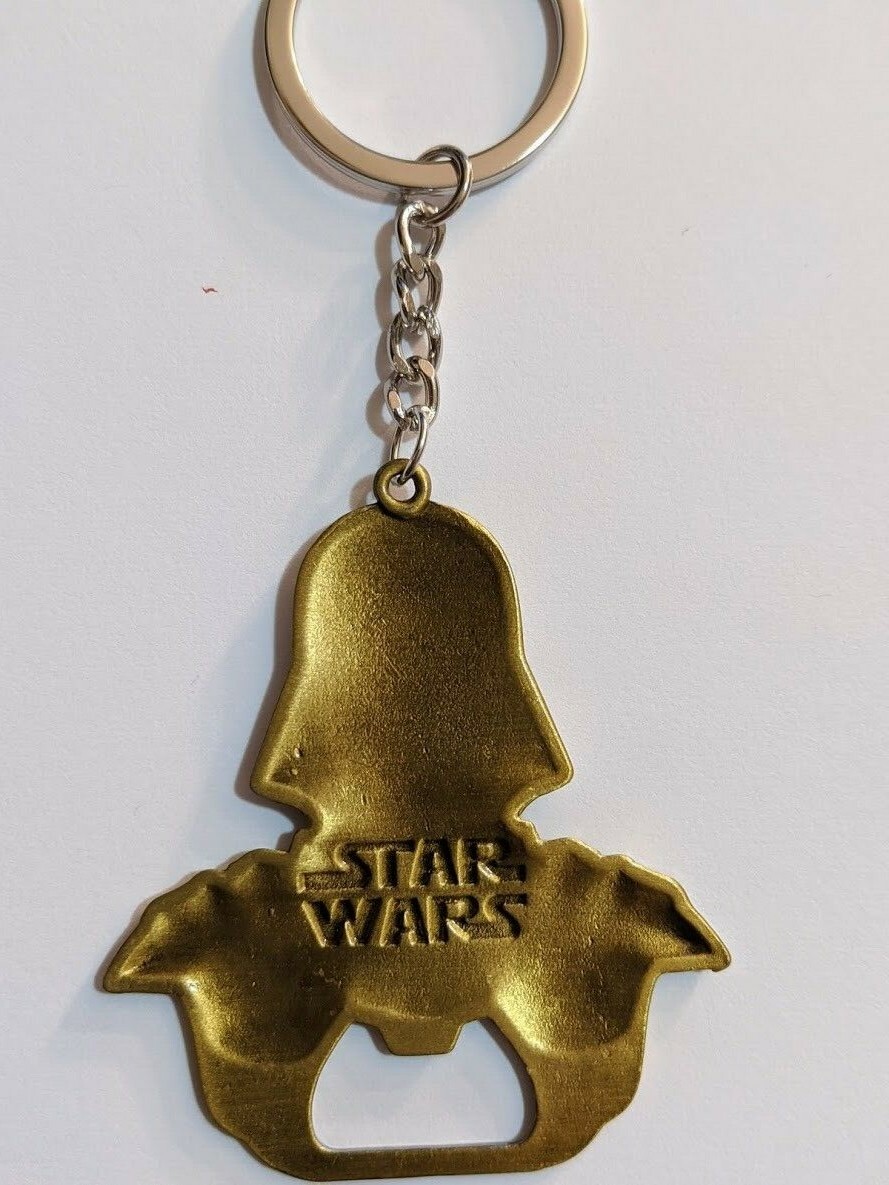 STAR WARS DARTH VADER Figurine  bronze color Keychain bottle opener collectible 