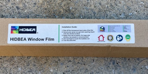 Hidbea Window Privacy Film White Frosted Full Roll G1