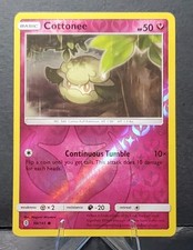 Pokemon 90/145 COTTONEE Reverse Holo Guardiani Rising carta collezionabile NM/MT