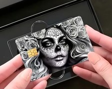 Skull Graffiti Day Of The Dead Women Credit Debit Card Cover Sticker Skin