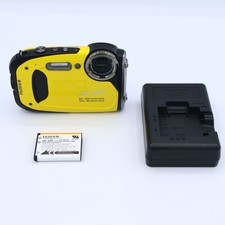 Fujifilm FinePix XP60 Yellow Waterproof Digital Camera 16MP Tested Japan