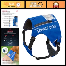 Service Dog Vest with ID Pocket | Quick-Release Magnetic Buckles | Reflective Tr