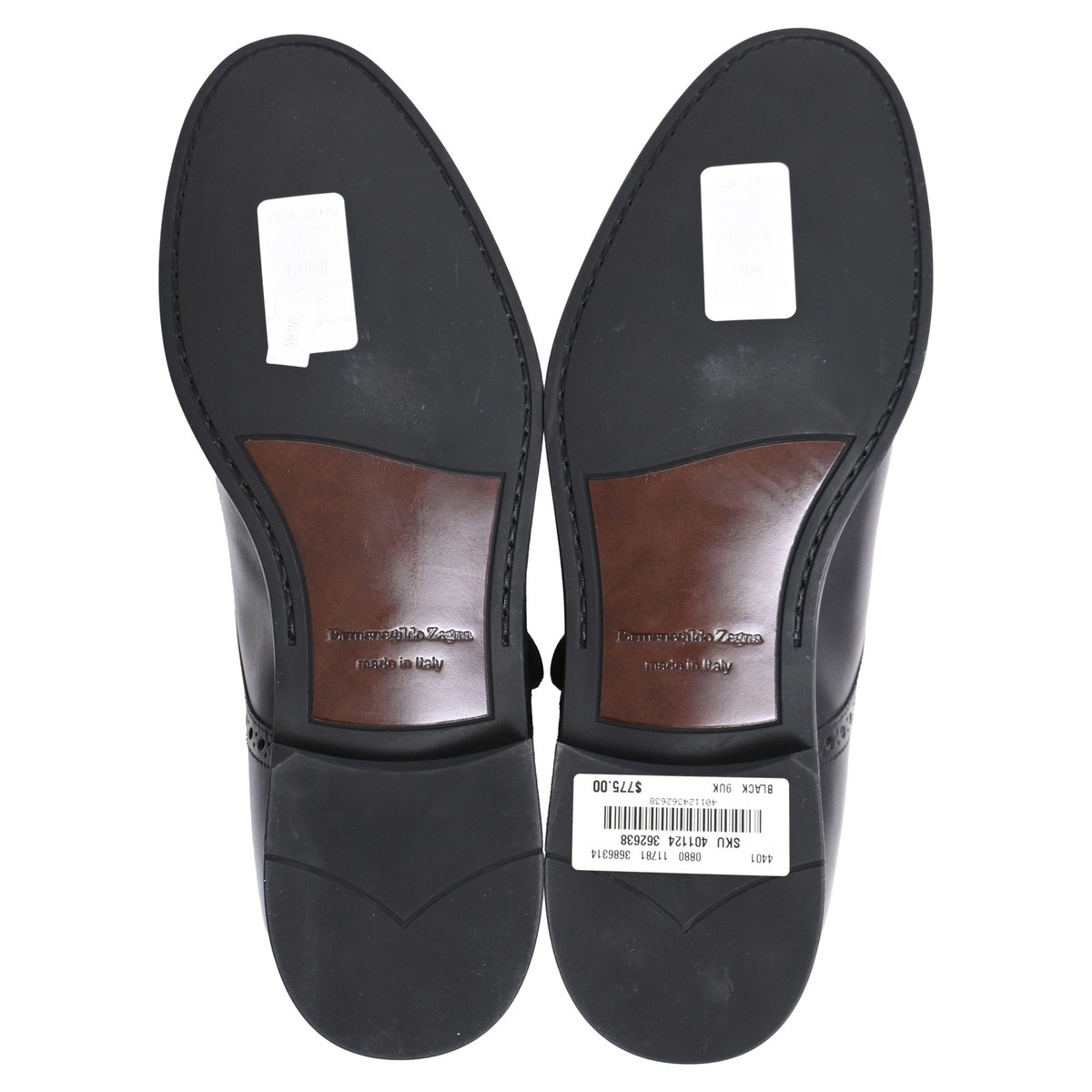 Ermenegildo Zegna Monk Strap Shoes In Leather Men Black Size 43 View 5
