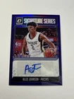 2018-19 Panini Donruss Optic - Alize Johnson #SG-AJN Purple Prizm (AU, RC)