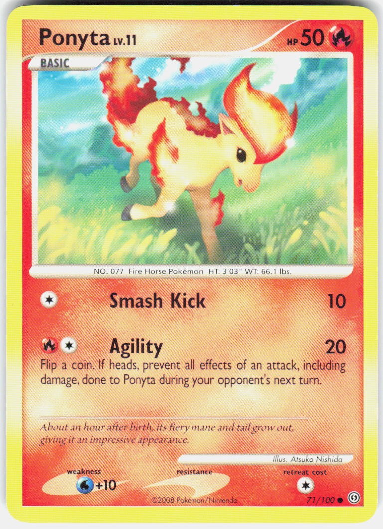 Ponyta 71/100 Common Stormfront Pokemon LP