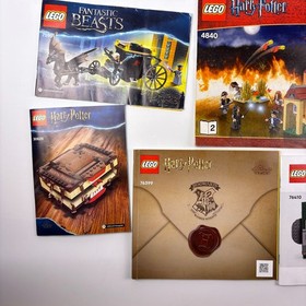 Lego Harry Potter Fantastic Beasts Lot of 16 Instruction Manuals Books READ/SEE