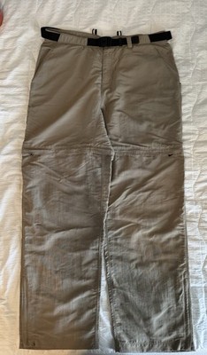 The North Face Women s XLTG Khaki /Green Nylon Convertible Hiking Pants