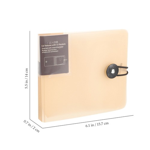 CD -Broschüre Reisen Scheibenhalter Klar BINDER -Organisator Für Discs - Photo 4/12