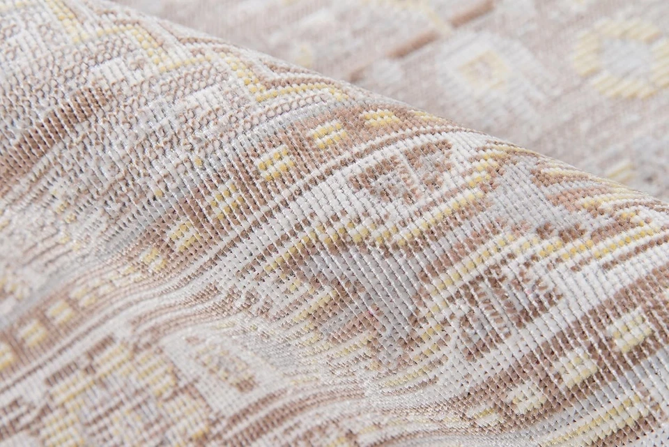 Alfombras rectangulares Momeni Isabella 4' X 6' con acabado gris ISABEISA-7GRY4060 Foto 4 de 4