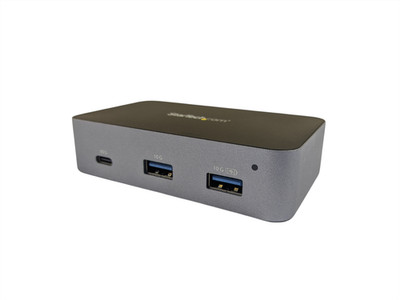 StarTech HB31C2A1CGS 3-Port USB-C 3.2 Gen 2 Hub mit Ethernet inkl. Netzteil