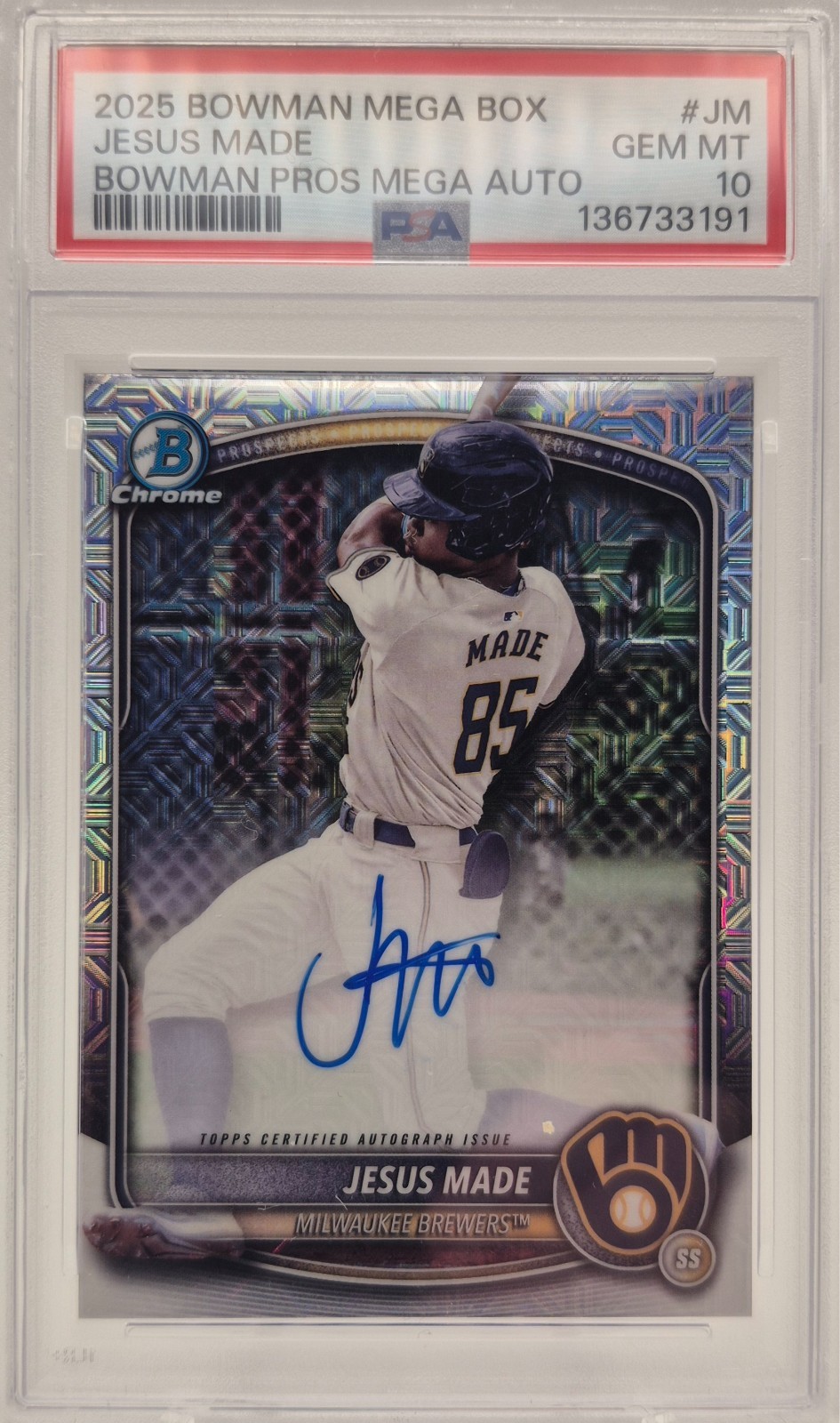 2025 Bowman - Chrome Prospect Mega Box Autographs Jesus Made PSA 10