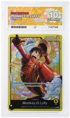 One Piece Card Game - ACE 10 Monkey D Luffy ST29-001 - Egghead - GEM MINT