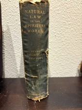 Natural Law  in the Spiritual World 1884 1st US edition Henry Drummond