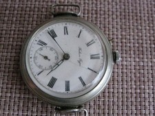 Antico orologio ufficiale PAUL BUHRE "PAVEL BURE" WWI Impero russo da riparare