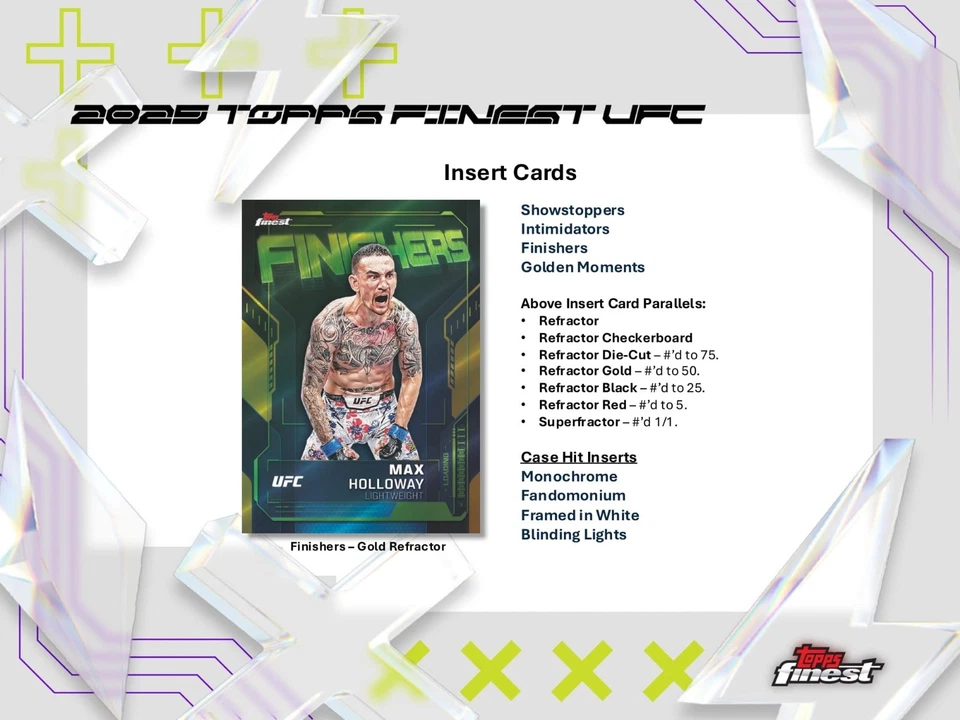 2025 Topps Finest UFC Hobby Box - Image 4 of 4