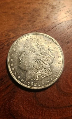 1921-D Morgan Silver Dollar Coin, Solid Gem BU++ Final Year Issue