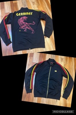 Vintage Onitsuka Tiger Germany Track Jacket Black Full Zip Large L