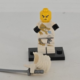 LEGO Zane DX Ninjago minifigure White Ninja 2260 2171 dragon Golden weapon