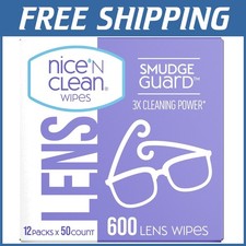 Nice N' CLEAN SmudgeGuard Lens Wipes 600 Ct  Eco-Friendly