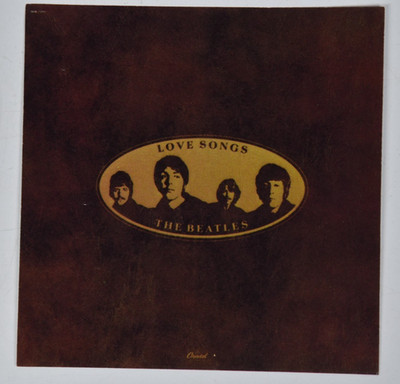 Vintage The Beatles Love Songs Album Cover Art 6'' Art Print 45 Record Paper ONLY