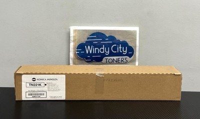 Konica Minolta TN221K  Black Toner for Bizhub C227 / C287 270g LOW YIELD