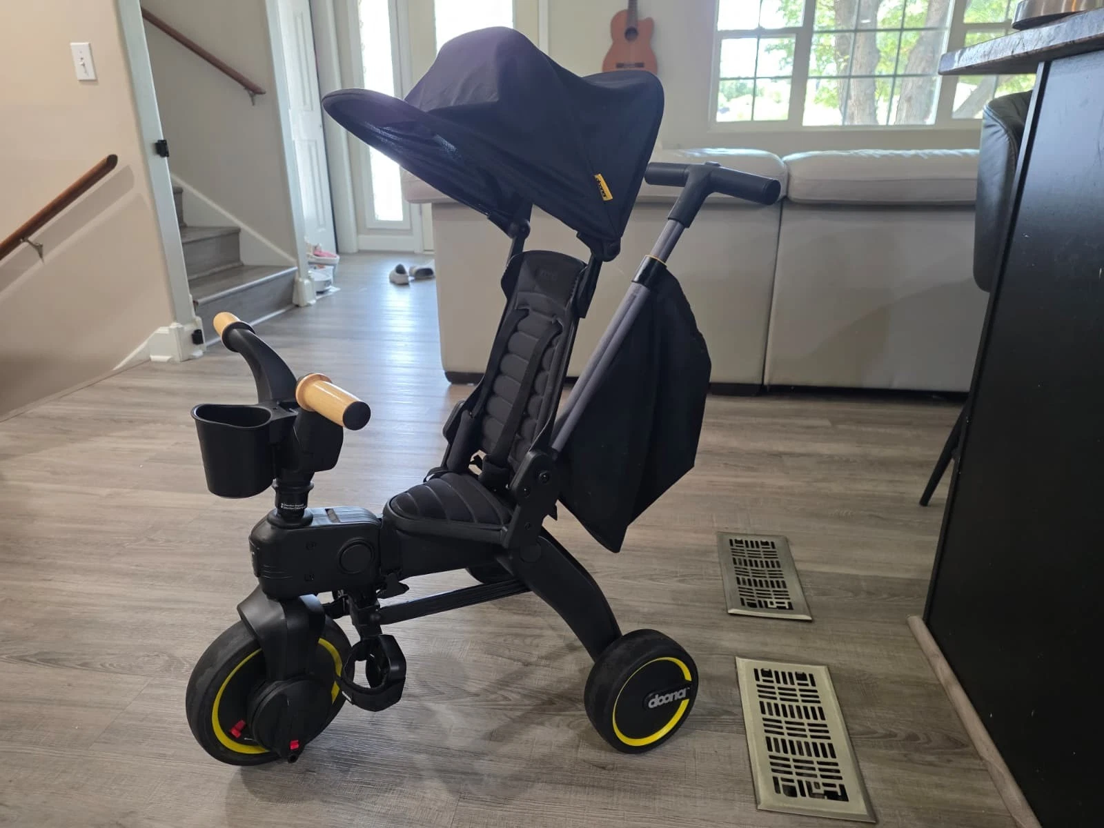 Doona Liki Trike S5, Nitro Black -5-in-1 Compact, Foldable Tricycle-Barely used