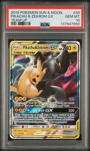 Pikachu and Zekrom GX Psa 10 | eBay
