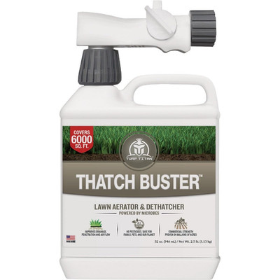 32 oz Liquid Lawn Aerator & Dethatcher - Soil Loosener Covers 6000 Sq Ft