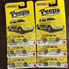 2026 Matchbox Peeps VW Beetle Lot Of 6 Beetles.