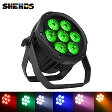 IP65 7x18W LED Aluminum RGBWA UV Par Light Beam Stage Lighting Outdoor Party