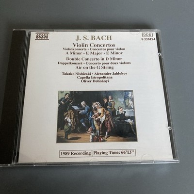 J. S. Bach - Violin Concertos - Double Concerto CD