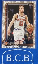 Tyler Kolek 2025 Topps NBA Nothing But Net Border Parallel NY Knicks 