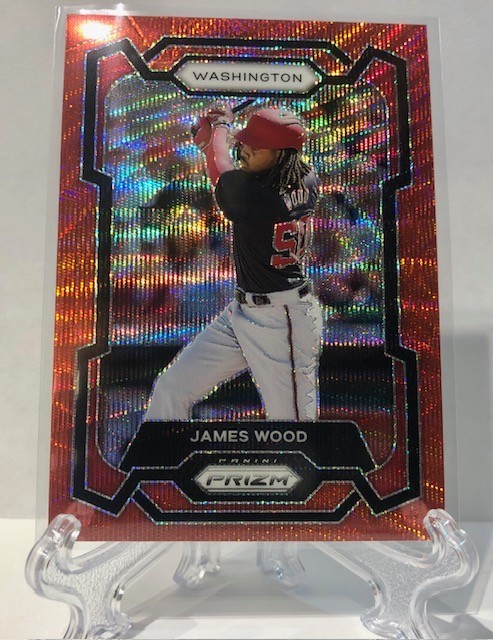2024 Panini Prizm - James Wood #129 Ruby Wave