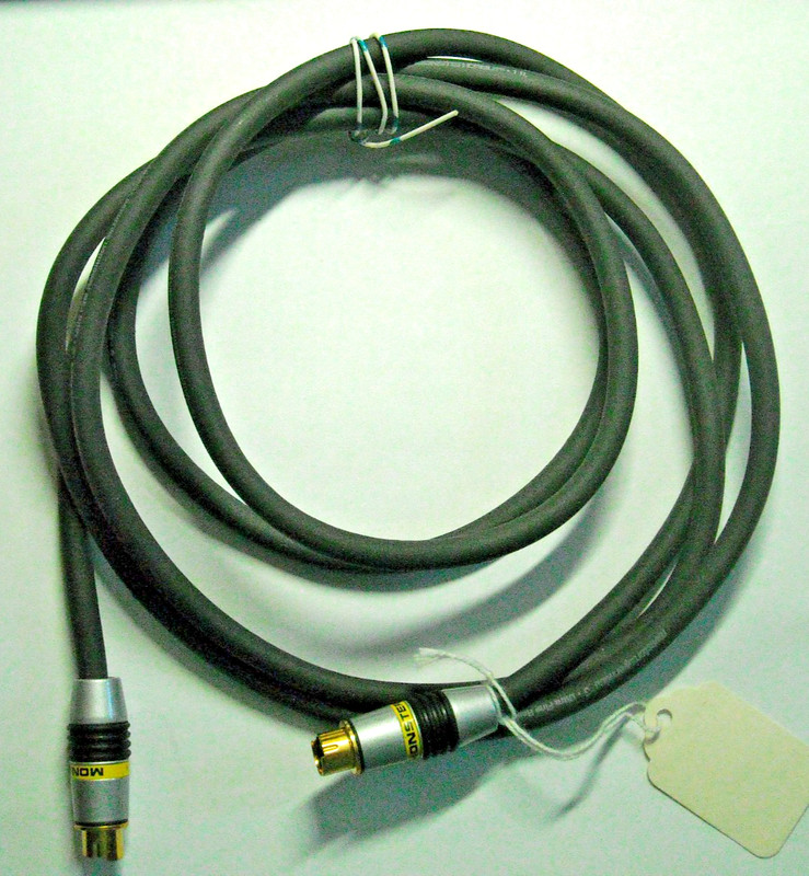 Monster Cable Supervideo 3 component video cable tested 20 feet  FREE SHIPPING