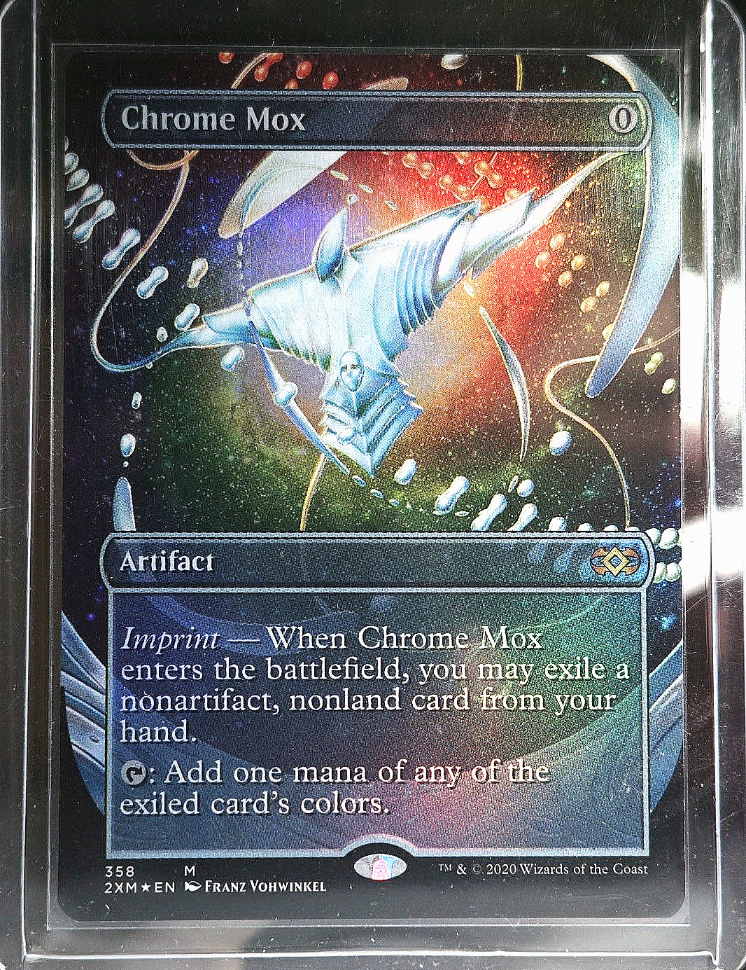 NM - Chrome Mox - Borderless Foil - Double Masters (2XM) - #358 - MTG