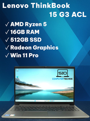 Lenovo ThinkBook 15 G3 ACL   Ryzen 5 5500U 16 GB RAM 512 GB SSD NVMe 15,6  FHD