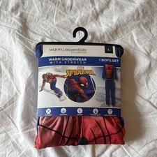 NWT CuddlDuds Boys Thermal Underwear Spider Man Size L (10-12)