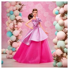 Image of Barbie Birthday Wishes Doll - Pink Dress, Gift for Collectors