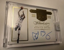 2015-16 Flawless Transitions Patrick Ewing 01/25 Auto /25 Exquisite Gold 2001-02