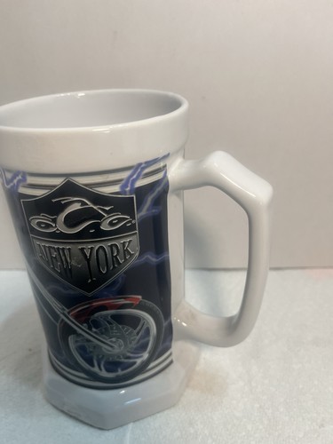 ORANGE COUNTY CHOPPERS PORCELAIN BEER Coffee STEIN MUG 2005 NEW YORK 7" TALL - Picture 4 of 10