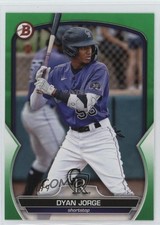 2023 Bowman Draft Green /99 Dyan Jorge #BD-194 1dl2
