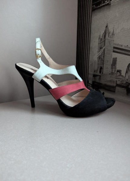 Women Boudoir Heels Black Nubuck 40