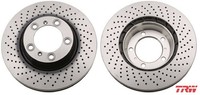 2X Bremsscheibe TRW DF6267S 2 Bremsscheiben FüR Porsche
