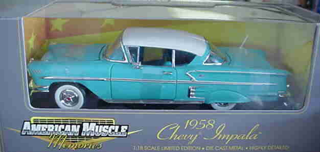 Ertl American Muscle Memories 1958 Chevy Impala 1 18 for sale