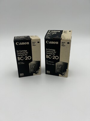 Genuine Canon BC-20 Black Ink BJ Printer Cartridge for BJC-4000 EXPIRED