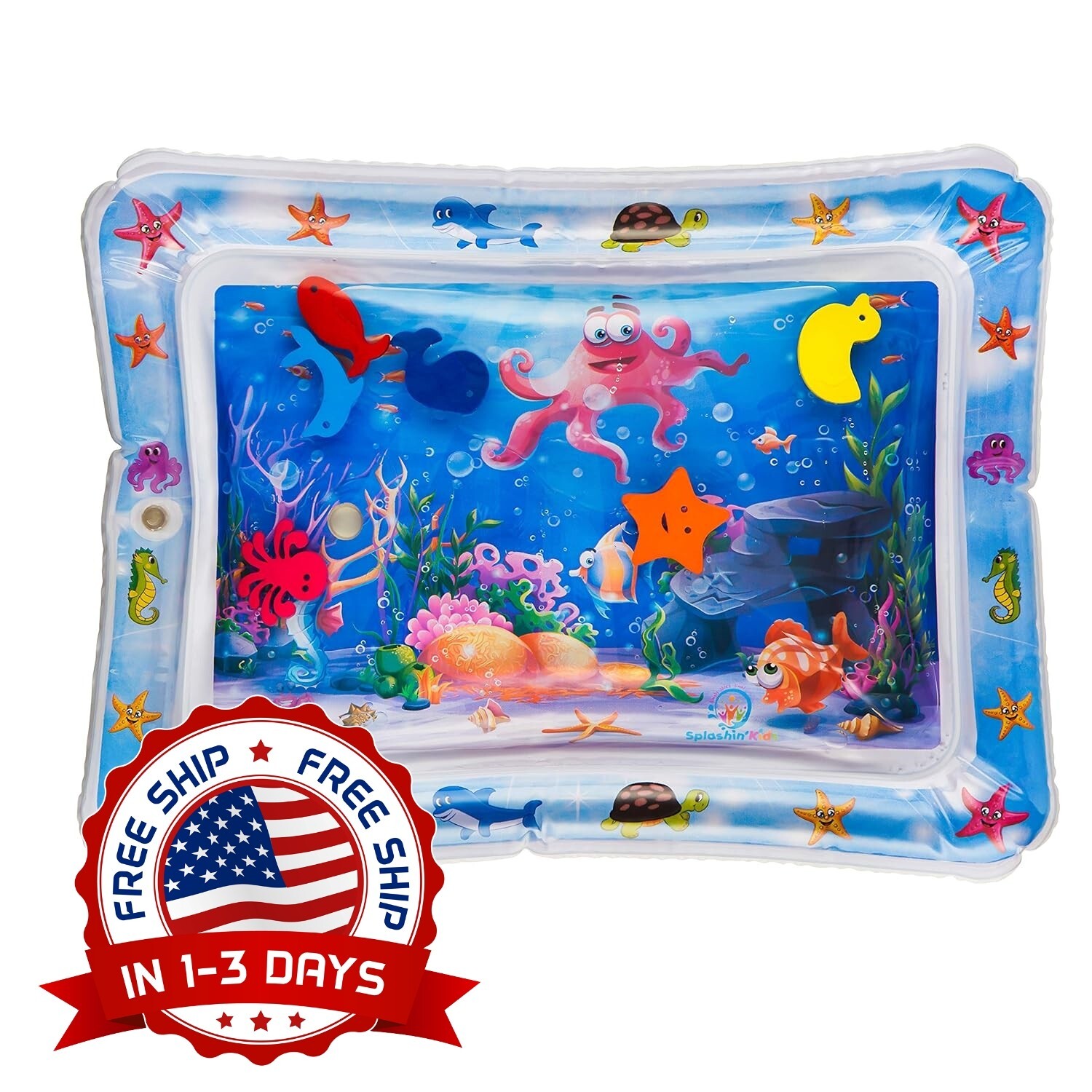 Papel Pintado Inflable Para El Tiempo Boca Abajo, Papel Pintado De Juego De Agua Para Bebés EE. UU.