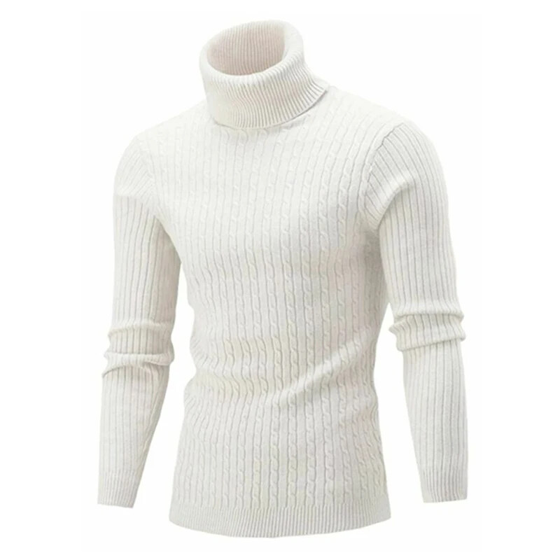 Winter Men's High Quality Turtleneck Sweater Thicken Sweater Casual