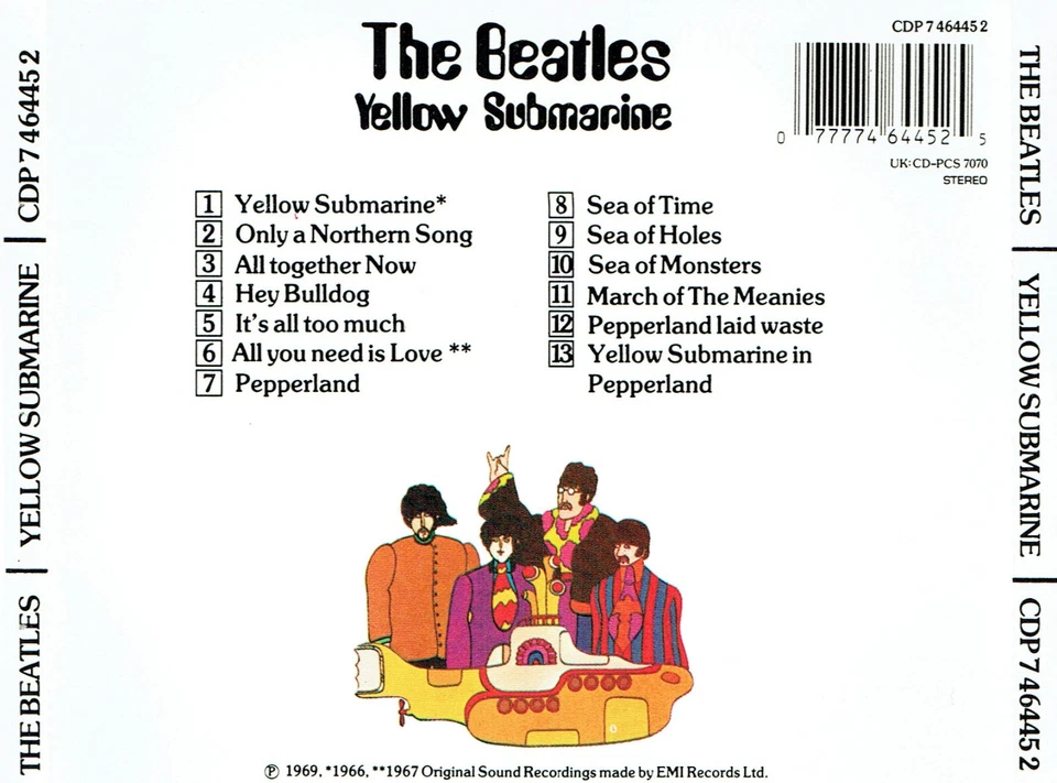 (CD)  The Beatles + George Martin - Yellow Submarine - All You Need Is Love - Bild 2 von 2